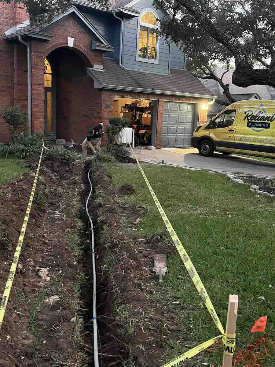 water line installation Reliant Plumbing
